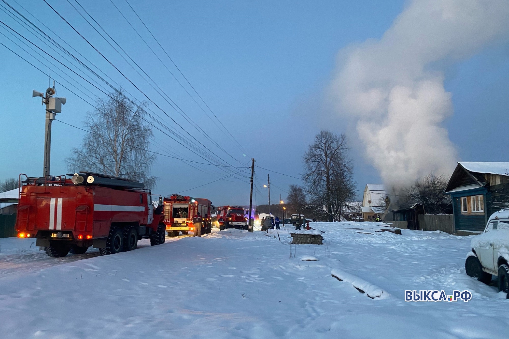 Дом в Виле сгорел из-за неосторожного обращения с огнём